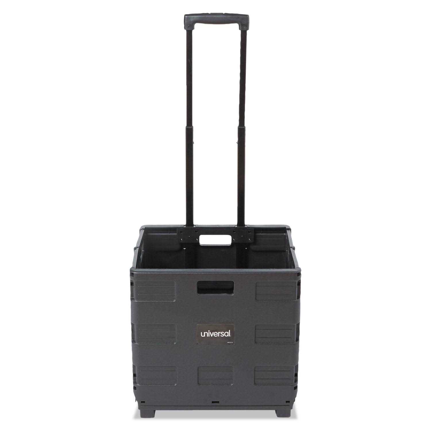 Universal Collapsible Mobile Storage Crate Plastic 18.25 x 15 x 18.25 to 39.37 - Image 4