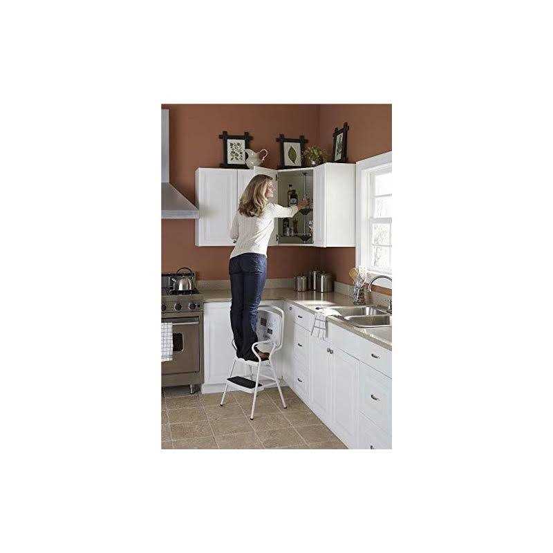 Cosco Retro Counter Chair/Step Stool with Lift-up Seat - Image 4