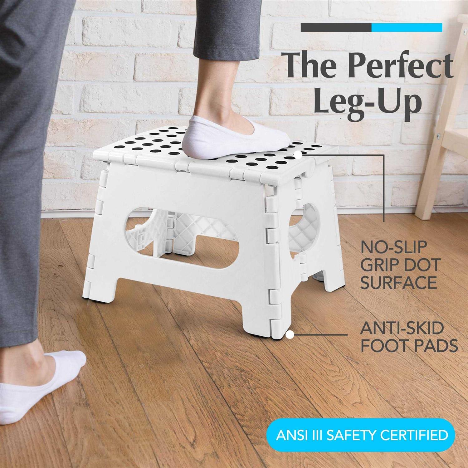 Handy Laundry Folding Step Stool The Lightweight Step Stool Sturdy Enough to Support Adults and Safe Enough for Kids - Image 3