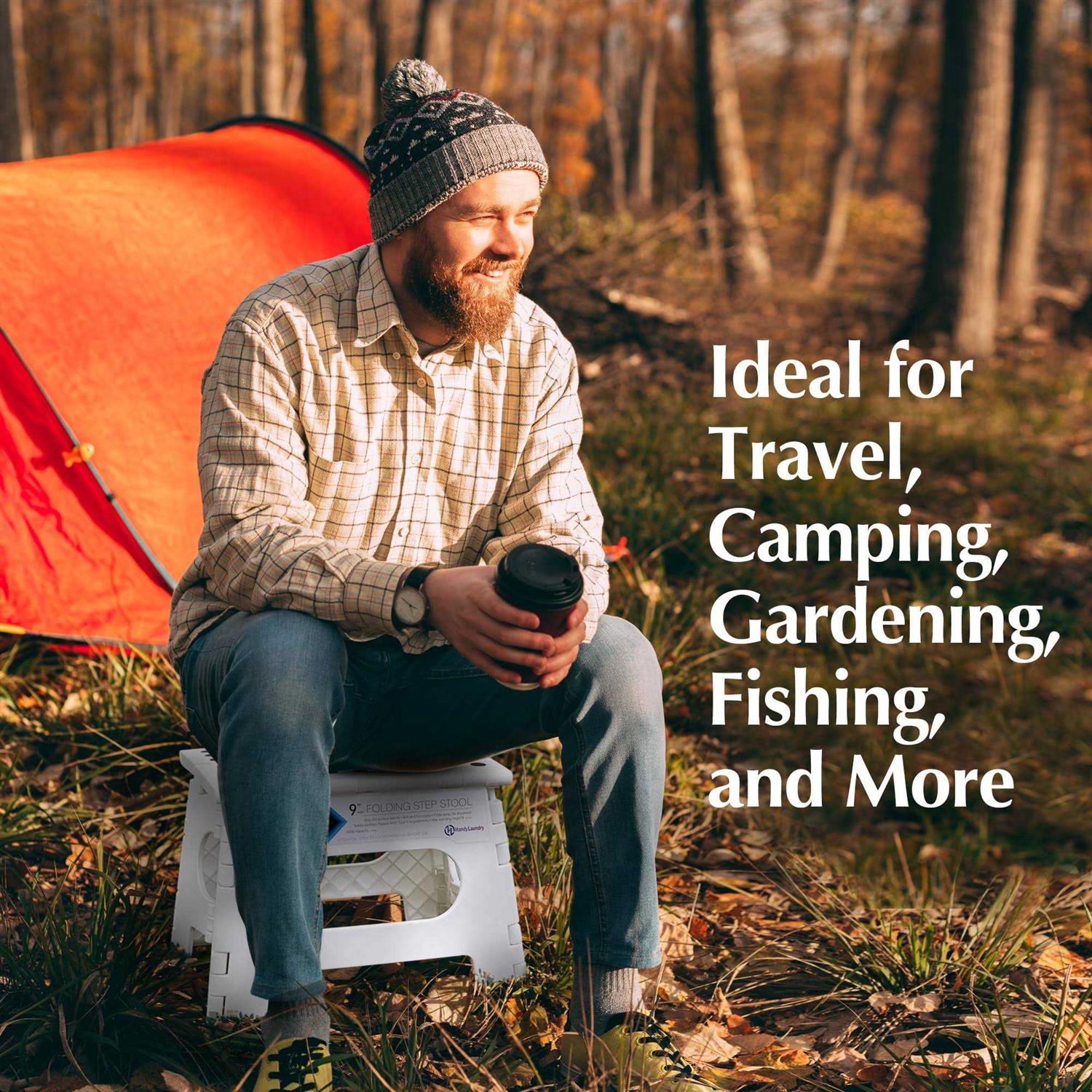 Handy Laundry Folding Step Stool The Lightweight Step Stool Sturdy Enough to Support Adults and Safe Enough for Kids - Image 4