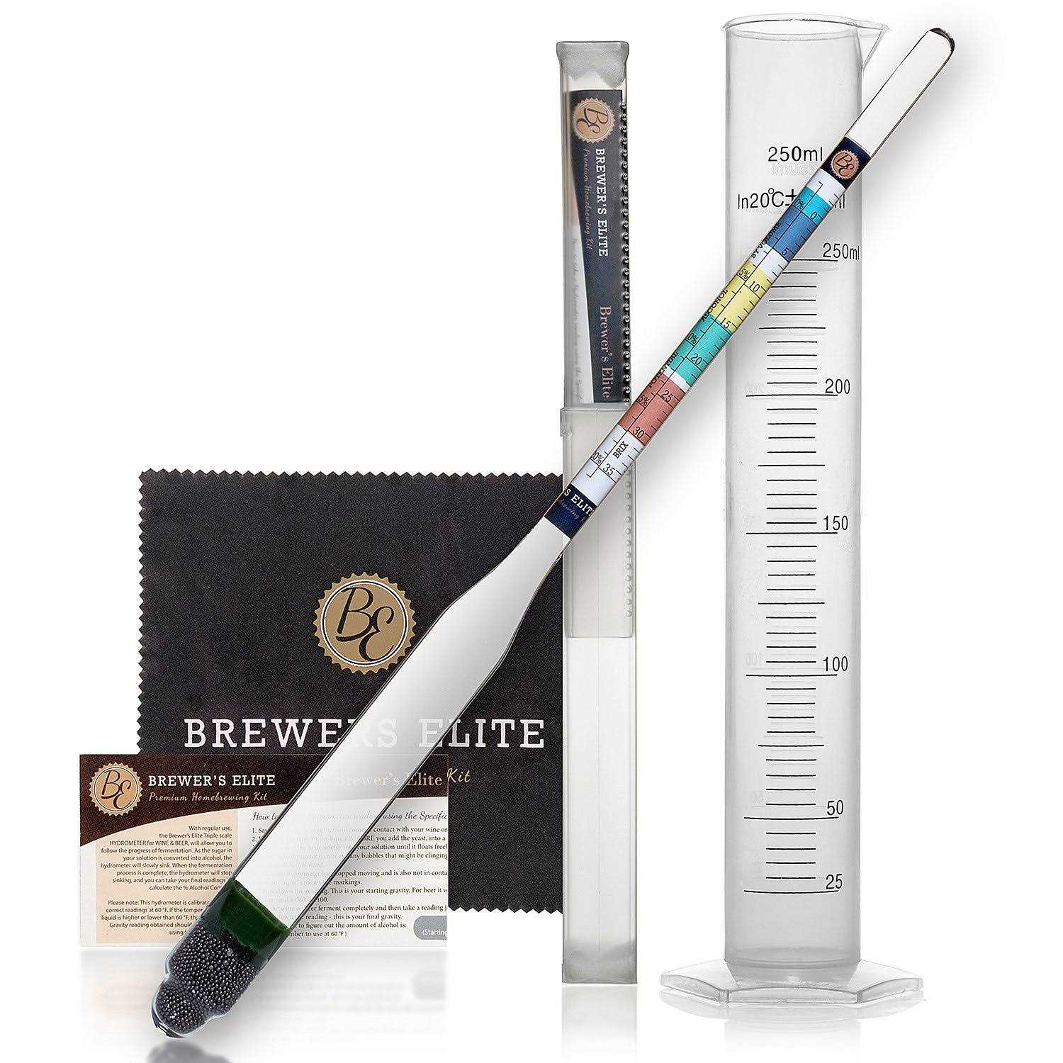 Brewer's Elite Hydrometer & Plastic Test Jar for Home Brew Beer, Wine, Mead and Kombucha - Image 5