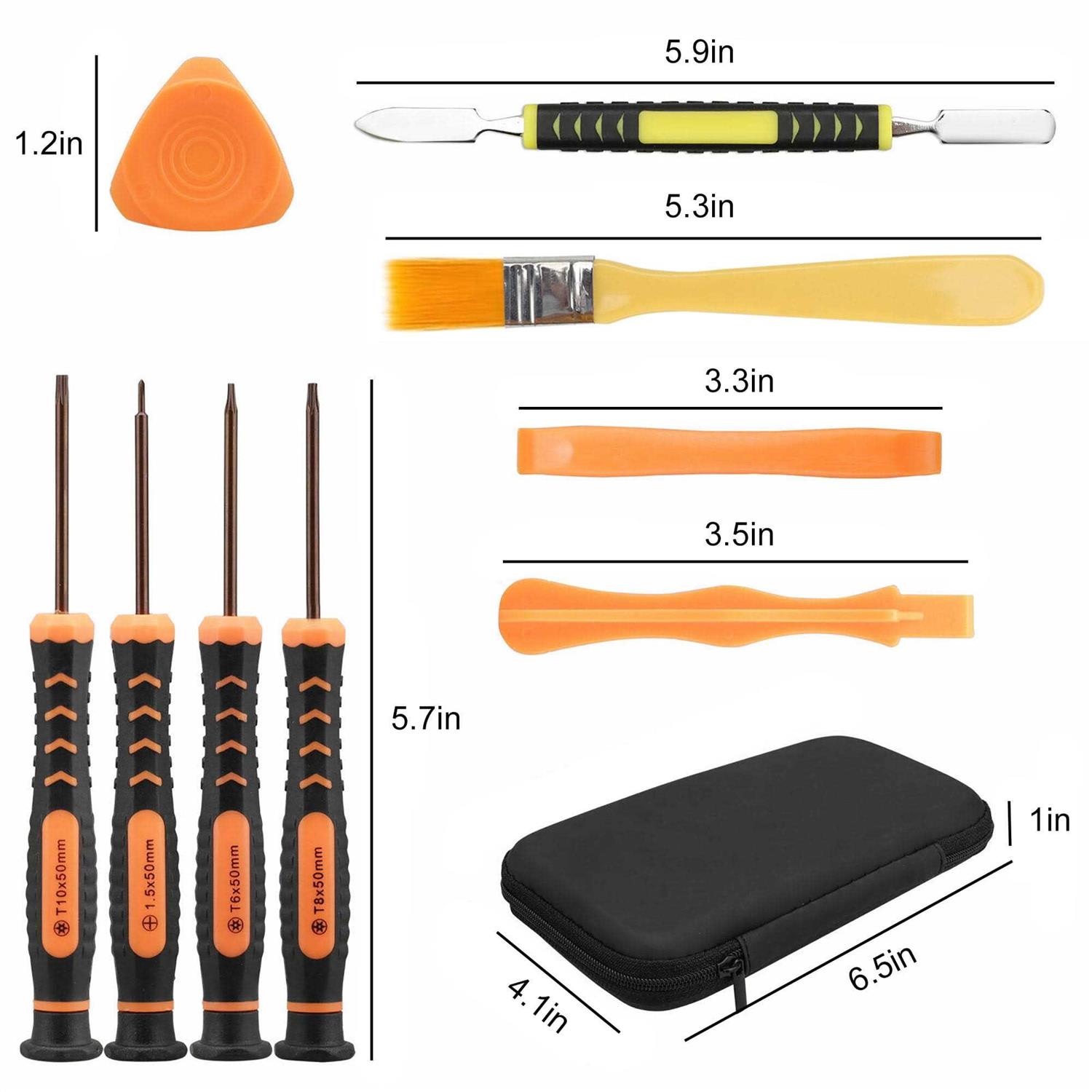 Eeekit 11-in-1 T6 T8 T10 Screwdriver Repair Tool Kit for Xbox One/Xbox 360/ps3/ps4 Controller with Cross Screwdriver - Image 2
