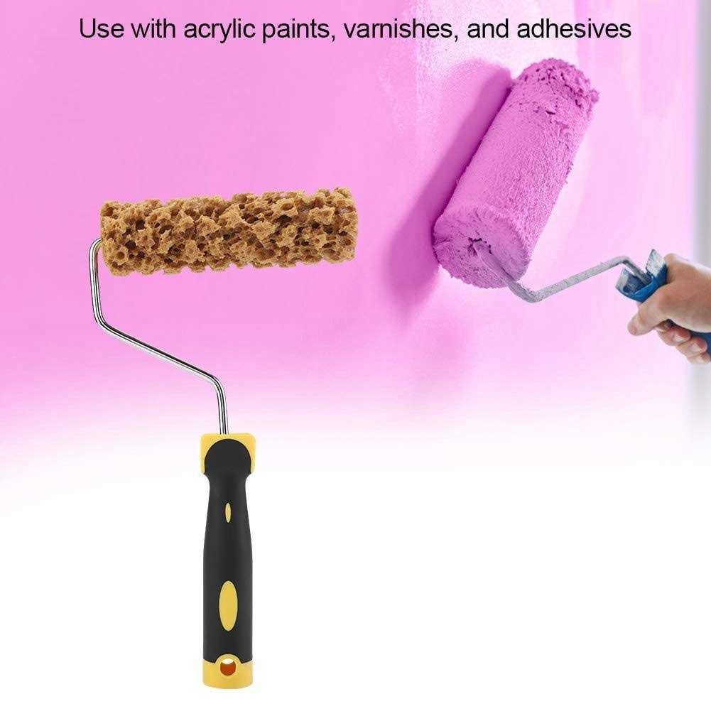 Maxmartt Texture Roller Texture Paint Rollers,Texture Pattern Paint Roller Brush with Handle Decorate for Wall Painting Tool - Image 5