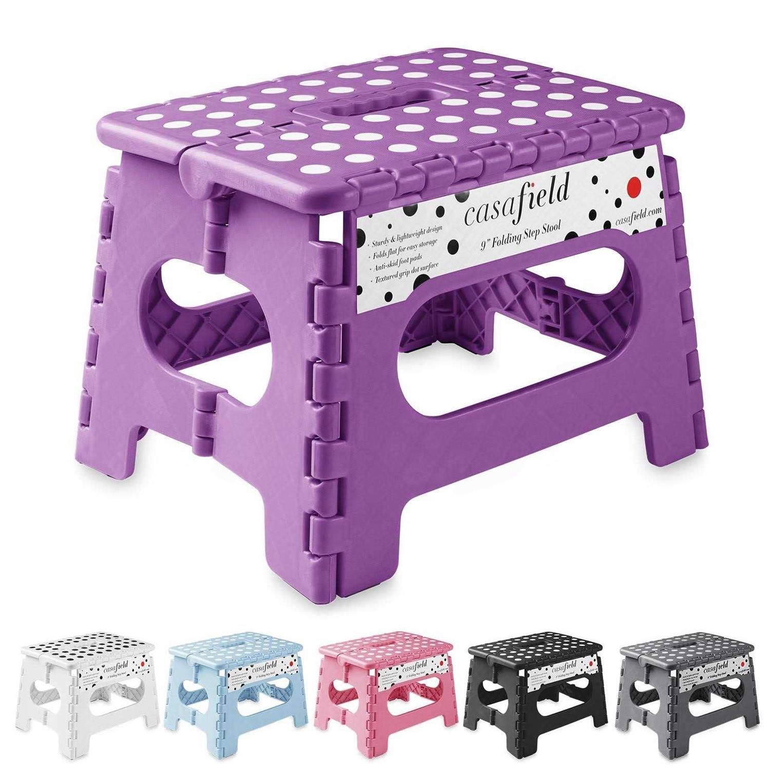 Casafield Collapsible Folding Kitchen Step Foot Stool with Handle - Image 4