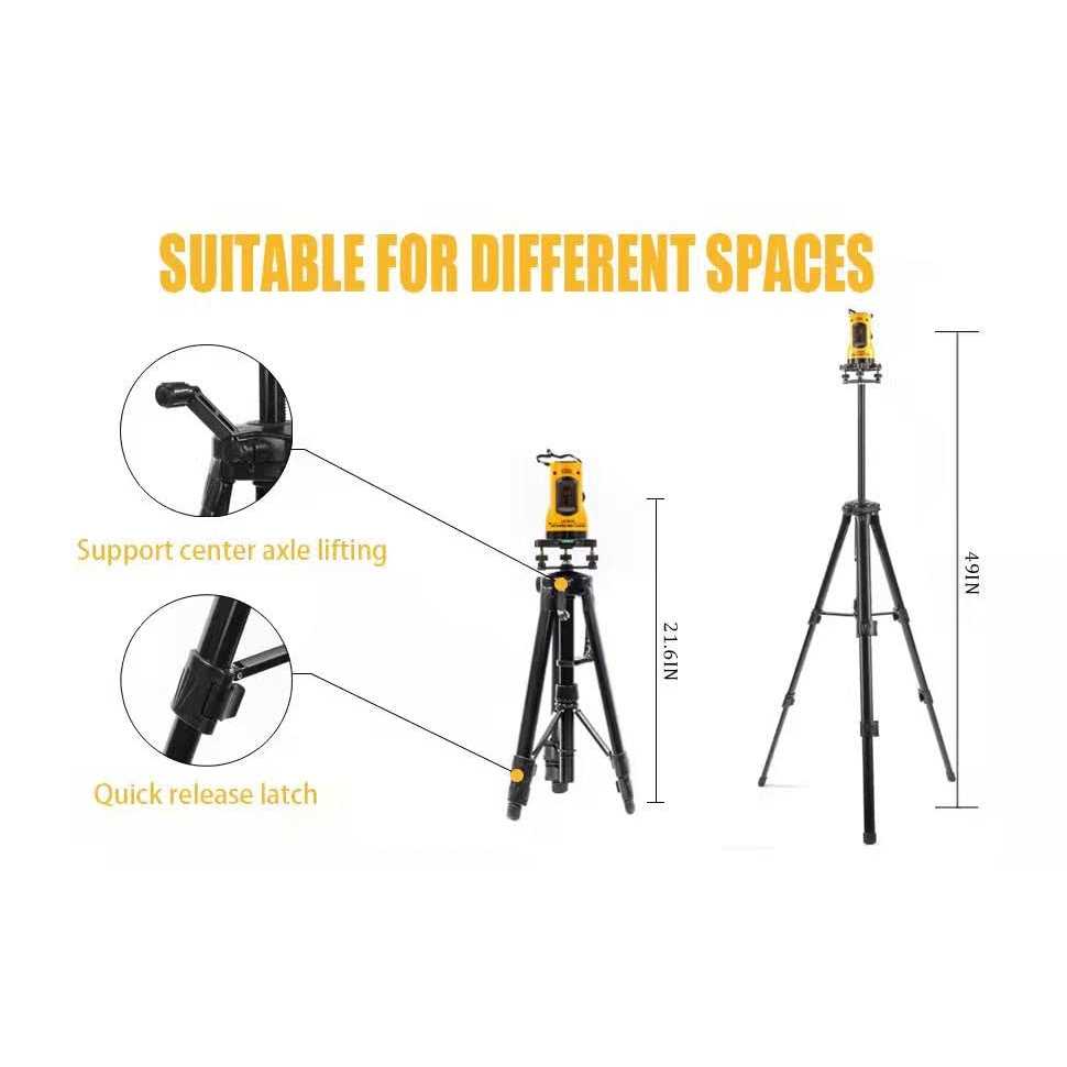 LAND Laser Level Kit Class Laser II,Self-Leveling Laser Cross Level,Horizontal and Vertical Points Rotatable 360 Degree Suitable for interior design - Image 3