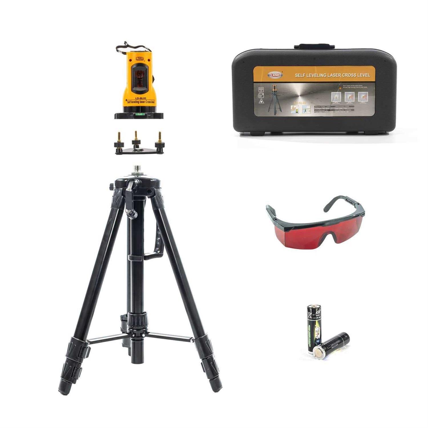 LAND Laser Level Kit Class Laser II,Self-Leveling Laser Cross Level,Horizontal and Vertical Points Rotatable 360 Degree Suitable for interior design - Image 4