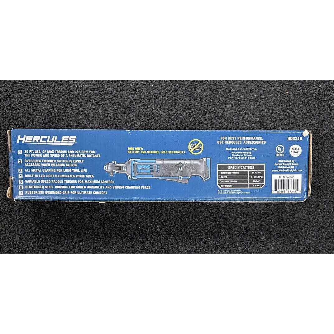 Hercules Hd031b 12V 1/4 Cordless Ratchet - Image 5