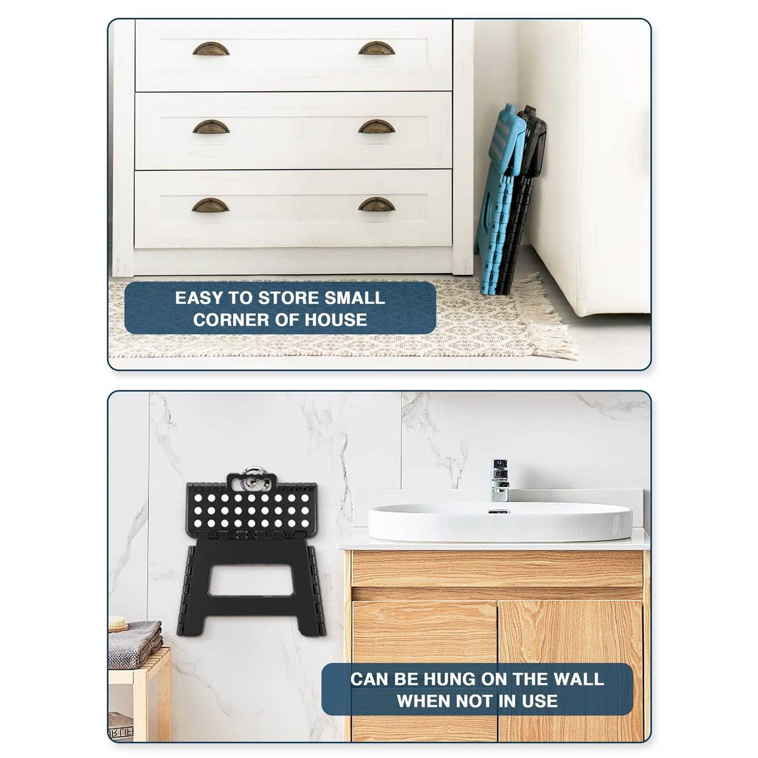 Dyforce Folding Step Stool Kids Step Stool Heavy Duty Step Stools for Adults - Image 3