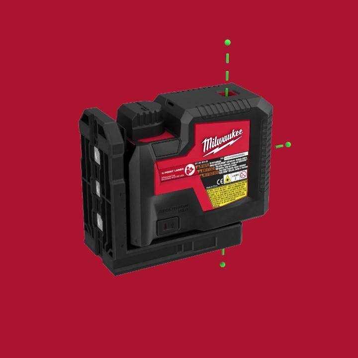 Milwaukee USB Rechargeable Green 3 Point Laser 3510-21 - Image 3