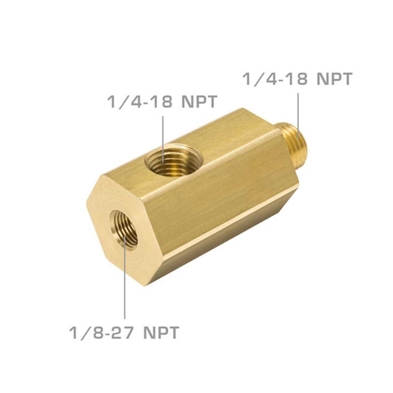 GlowShift Oil Sensor Thread Adapter for Oil Pressure & Oil Temperature Sensors - Image 2