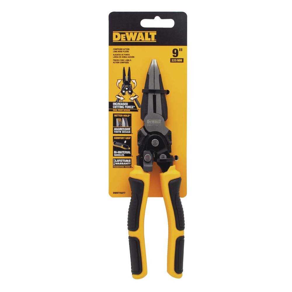DeWalt Compound Action Long Nose Pliers DWHT70277 - Image 5