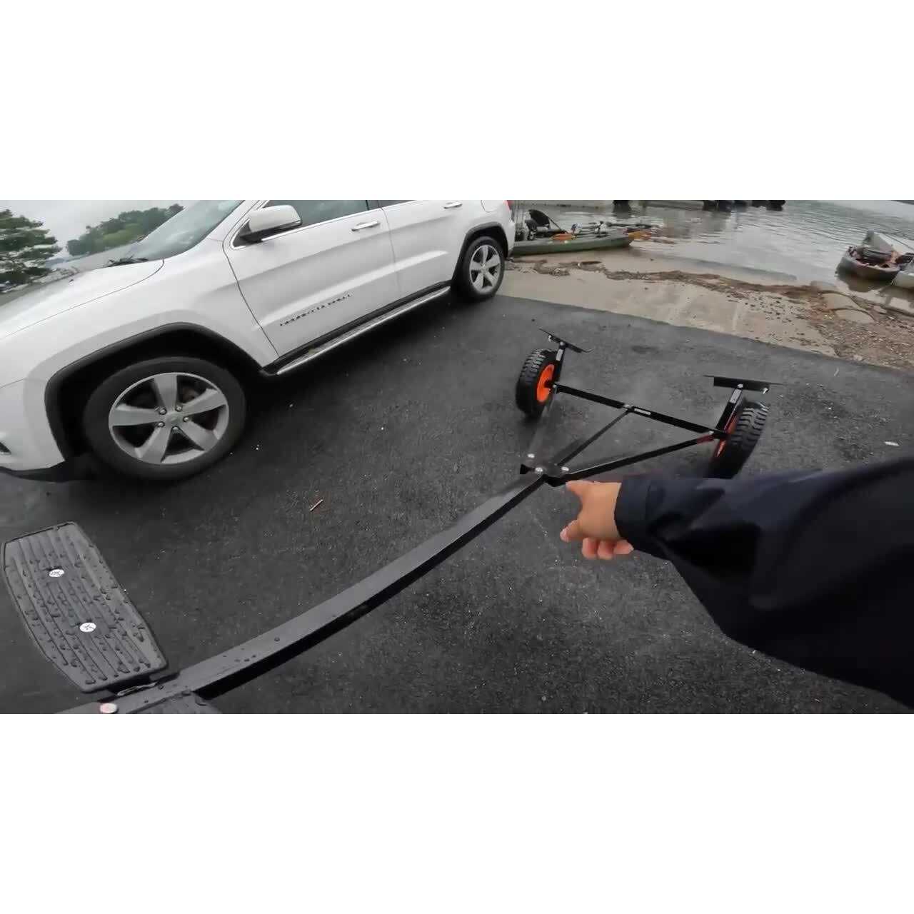 VEVOR Boat Trailer Dolly 420lbs Load Capacity Carbon Steel Trailer Mover with 96''-116'' Adjustable Length - Image 5