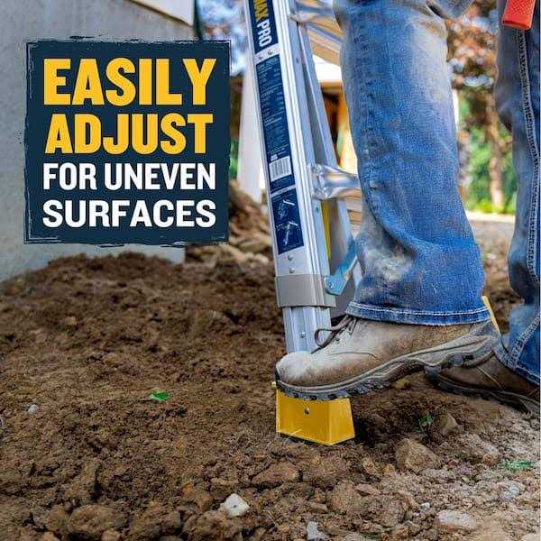 Werner 22 ft. Reach Aluminum 5-in-1 Multi-Position Pro Ladder with Built-in Leveling 375 lbs. Load Capacity Type IAA Duty - Image 3