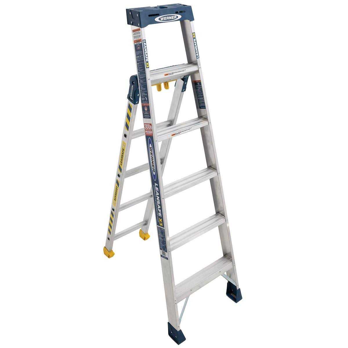 Leansafe X3 Aluminum 3-in-1 Multi-Position Ladder