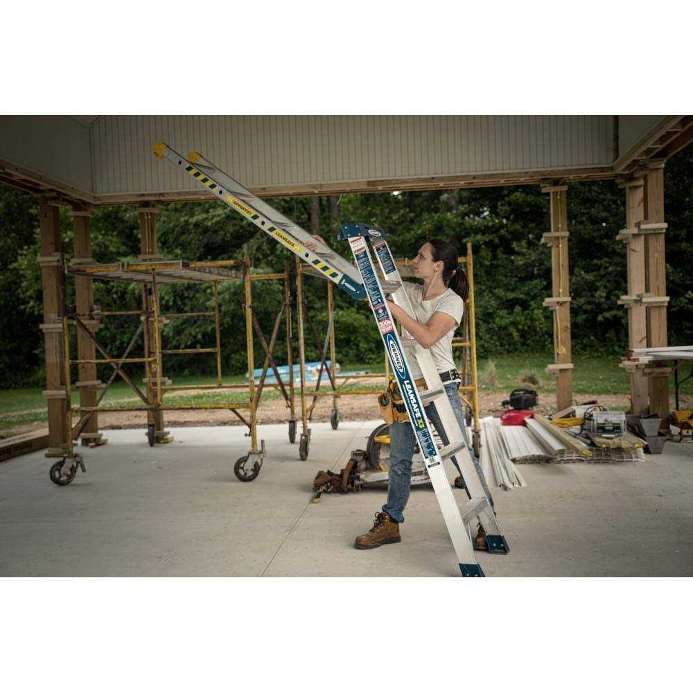 Leansafe X3 Aluminum 3-in-1 Multi-Position Ladder - Image 5