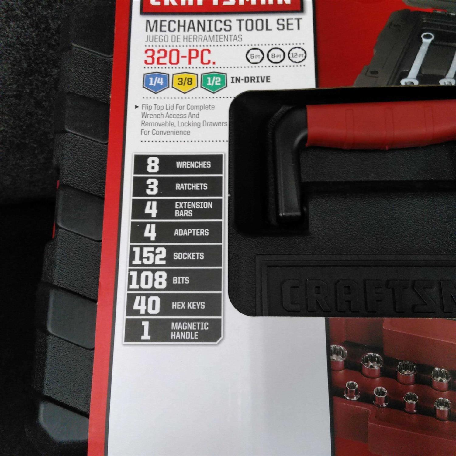 Craftsman 320-Piece Mechanics Tool Set - Image 3