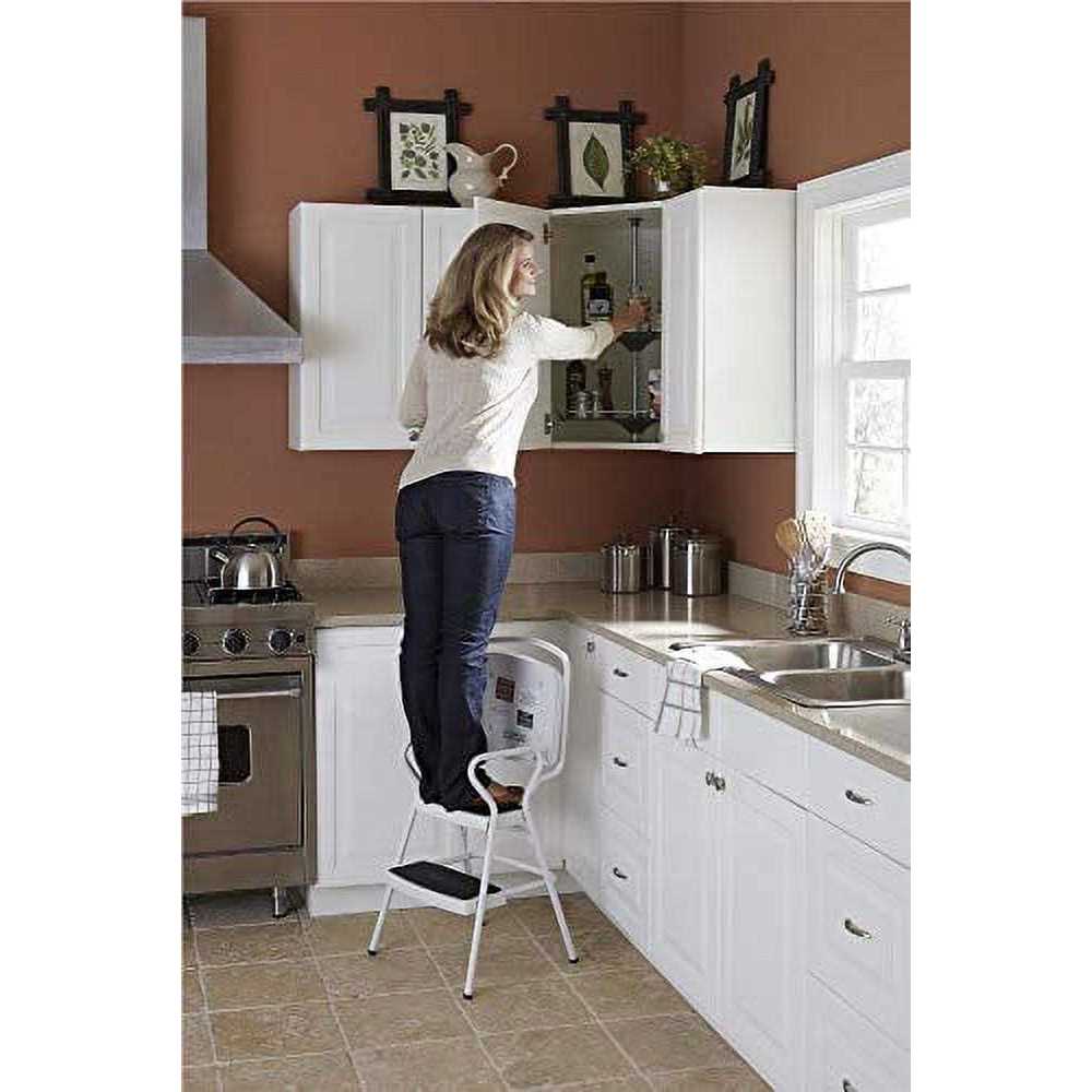 Cosco Retro Counter Chair/Step Stool with Lift-up Seat - Image 2