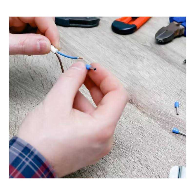 Newhouse Electric Ferrule Crimping Tool Kit with Wire Crimper Tool, Wire Ferrule Container, and 1,200 Electrical Wire Connectors - Image 2