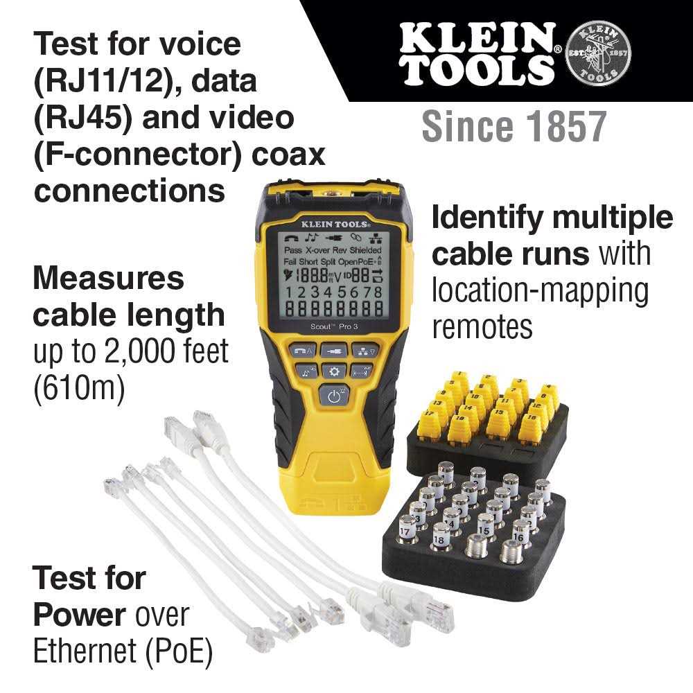 Klein Tools VDV501-852 Scout Pro 3 Tester with Locator Remote Kit - Image 3