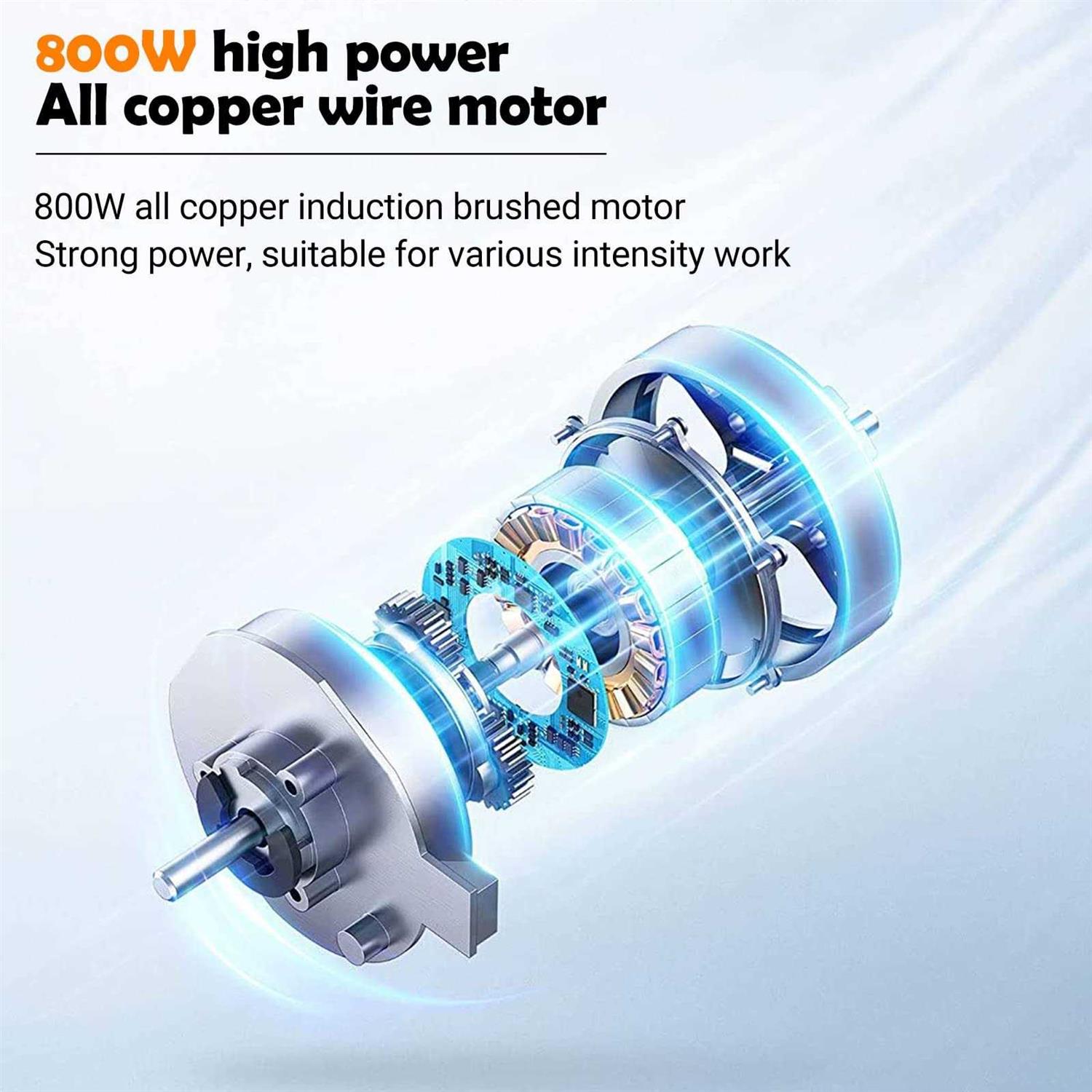 Compact Wood Router Tool 6 Speeds Adjustable Electric Hand Woodworking Trimmer Palm Router kit with 15 PCS Router Bits 800W 110V 33000r/min - Image 2