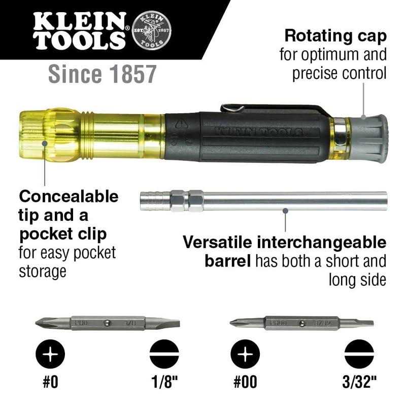 Klein Tools 32614 4-in-1 Electronics Pocket Screwdriver - Image 5