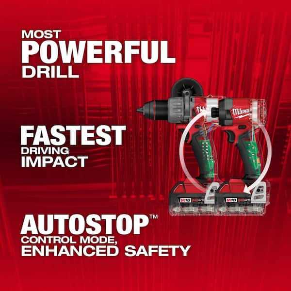 Milwaukee M18 FUEL 18-V Lithium-Ion Brushless Cordless Hammer Drill and Impact Driver Combo Kit - Image 5