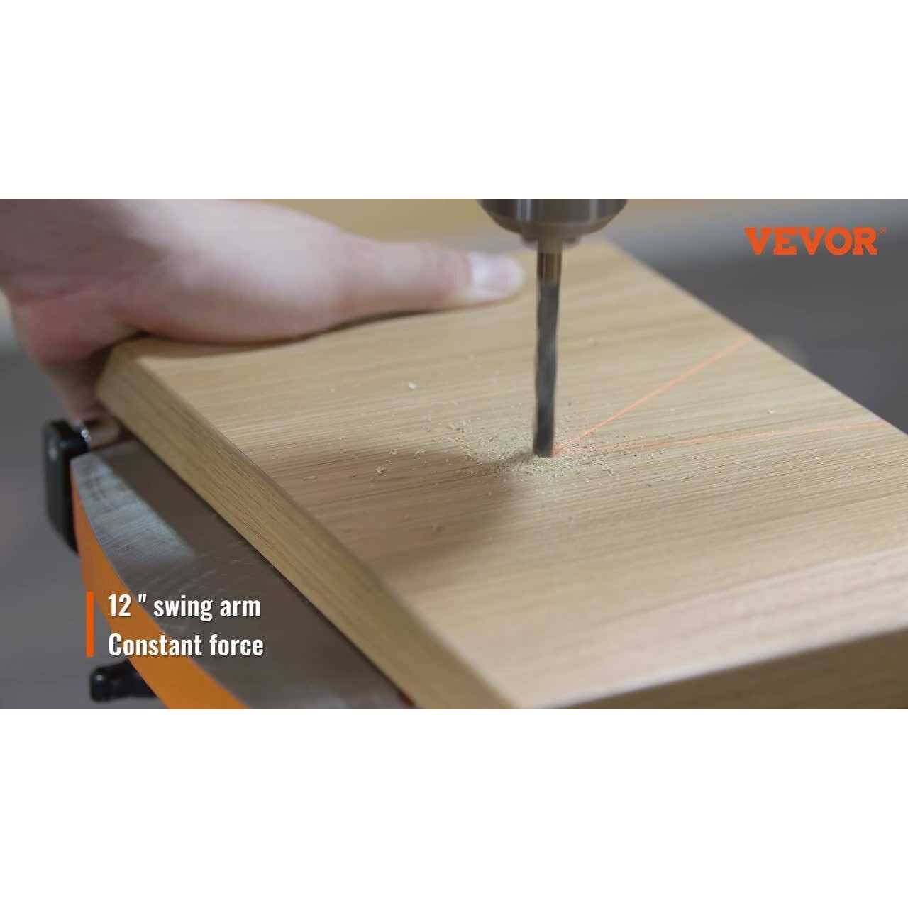 VEVOR 12 in Benchtop Drill Press 5 Amp 120V Variable Speed Cast Iron Bench Drill Press - Image 3