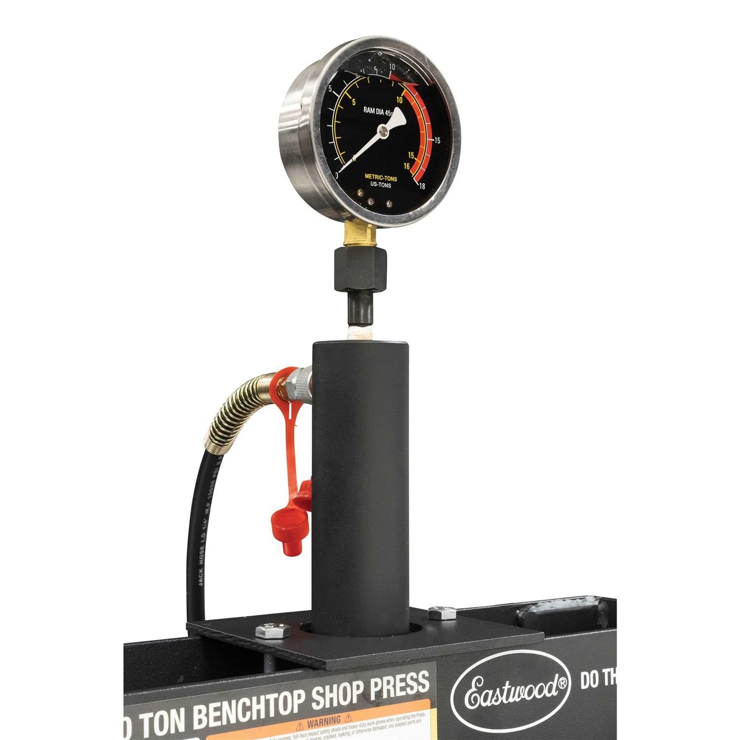 Eastwood 10 Ton Hydraulic Benchtop Shop Press - Image 3