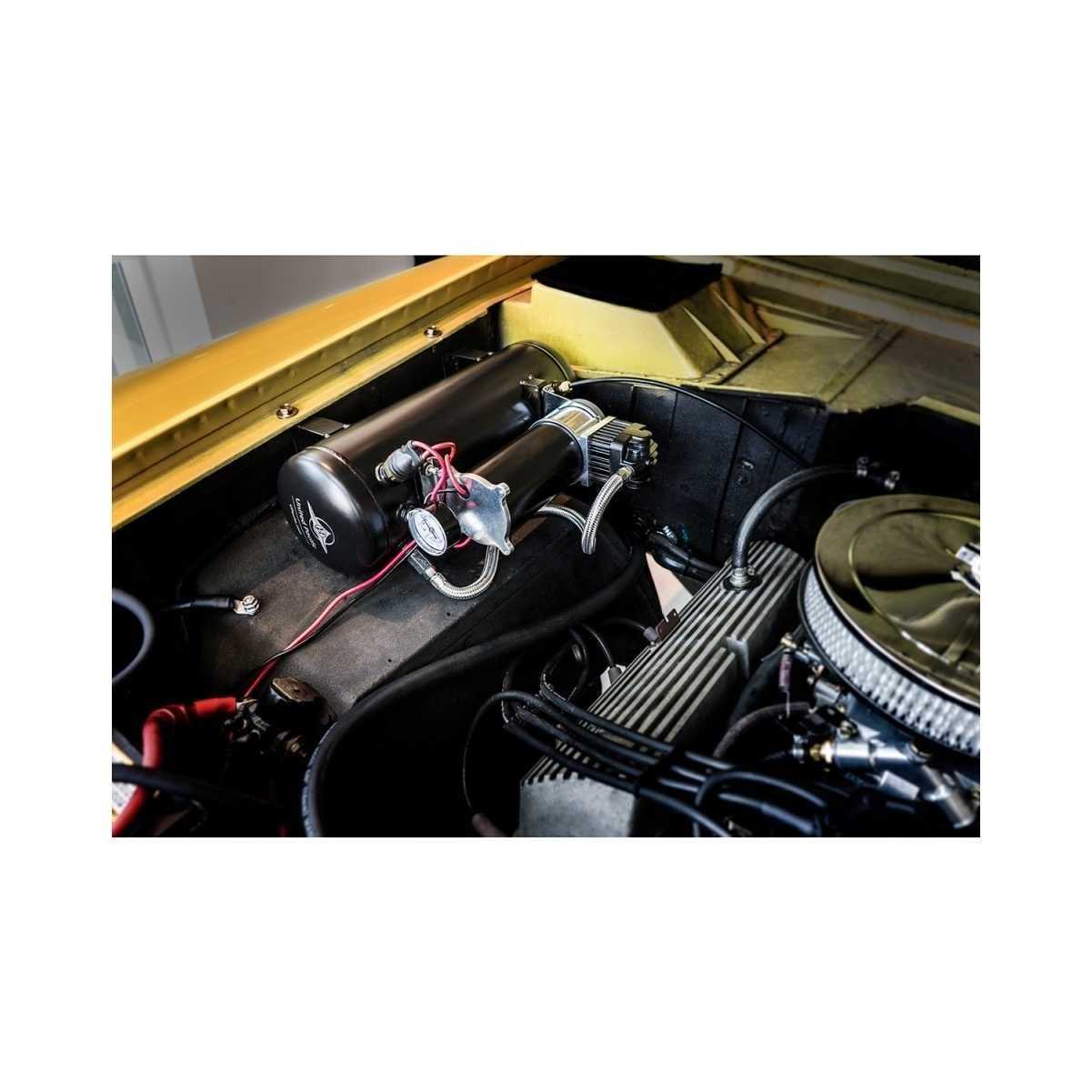 United Pacific 46154 Competition Series Heavy Duty 12V 140 PSI Air Compressor Tank Kit - Image 3