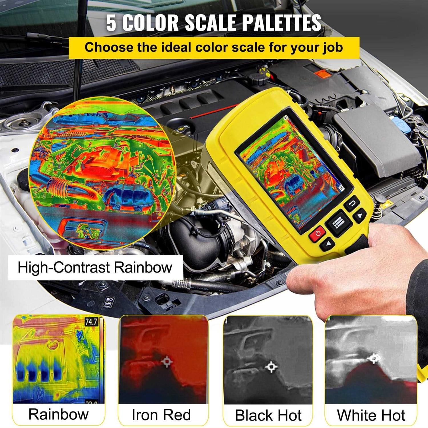 VEVOR Thermal Imaging Camera 60x60 IR Resolution Infrared Camera with 2.8 Color Display Screen - Image 3