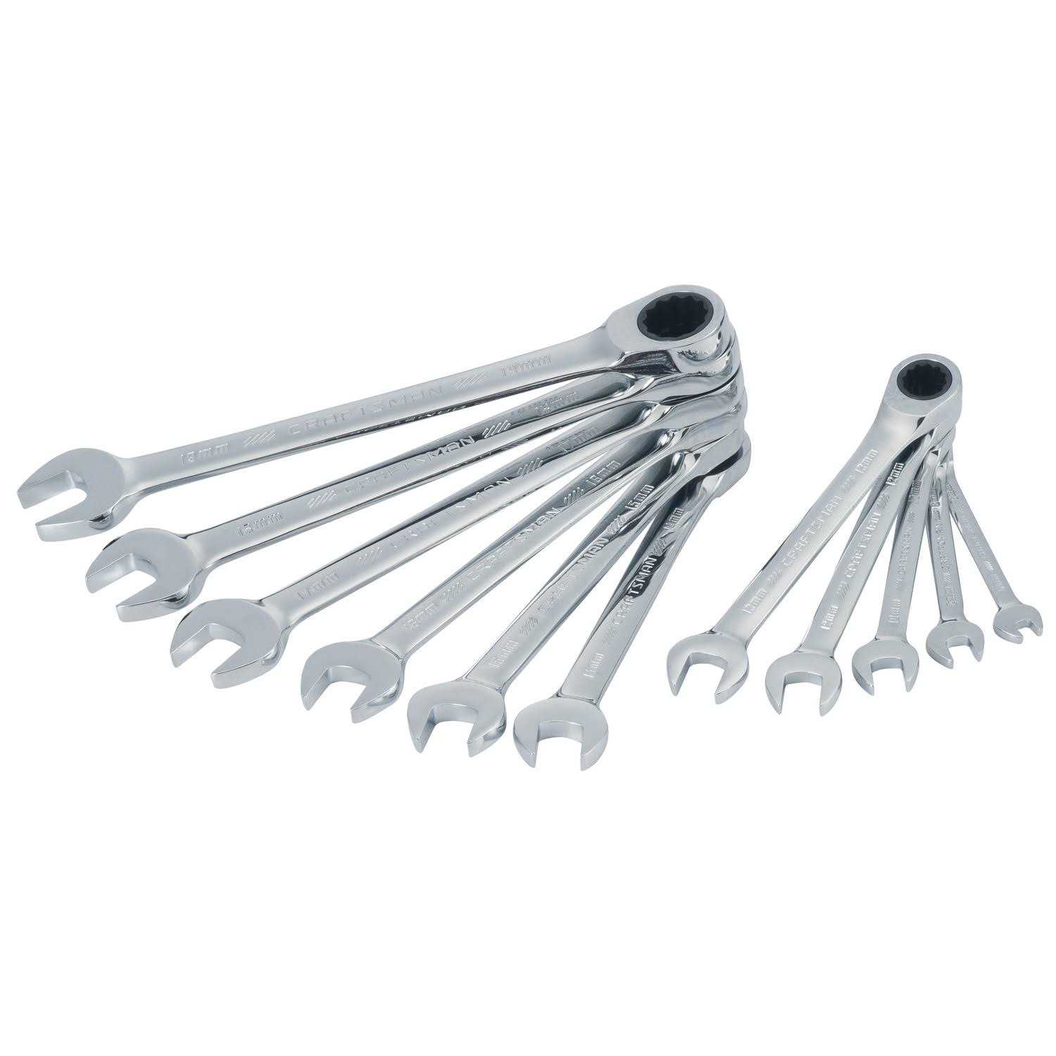 Craftsman 11-Piece Set Metric Ratchet Wrench - Image 5