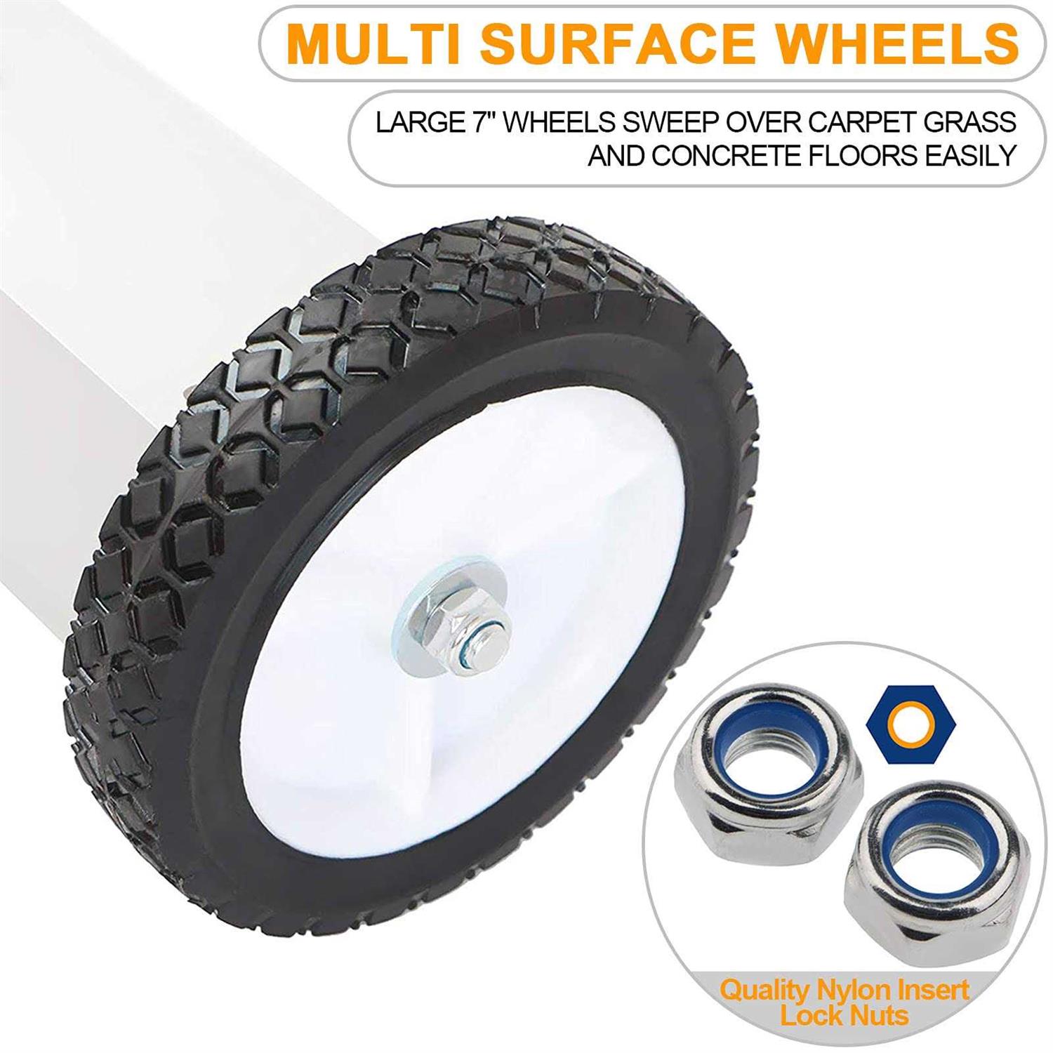 Toolwiz 18 Inches 26 Lbs Heavy Duty Magnetic Sweeper Magnetic Pickup Tool Telescoping Magnet Tool Holder with Quick Release Latch and Extension Handle - Image 5