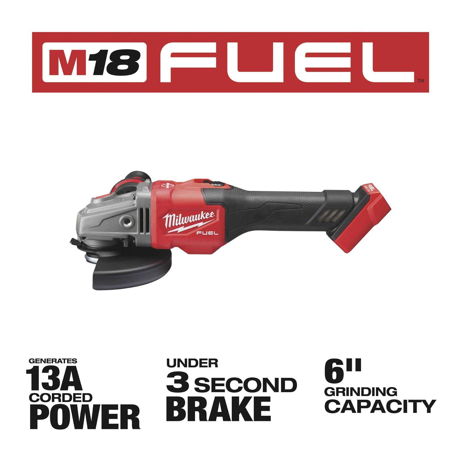 Milwaukee 2981-20 M18 FUEL 4-1/2 6 Grinder - Image 5