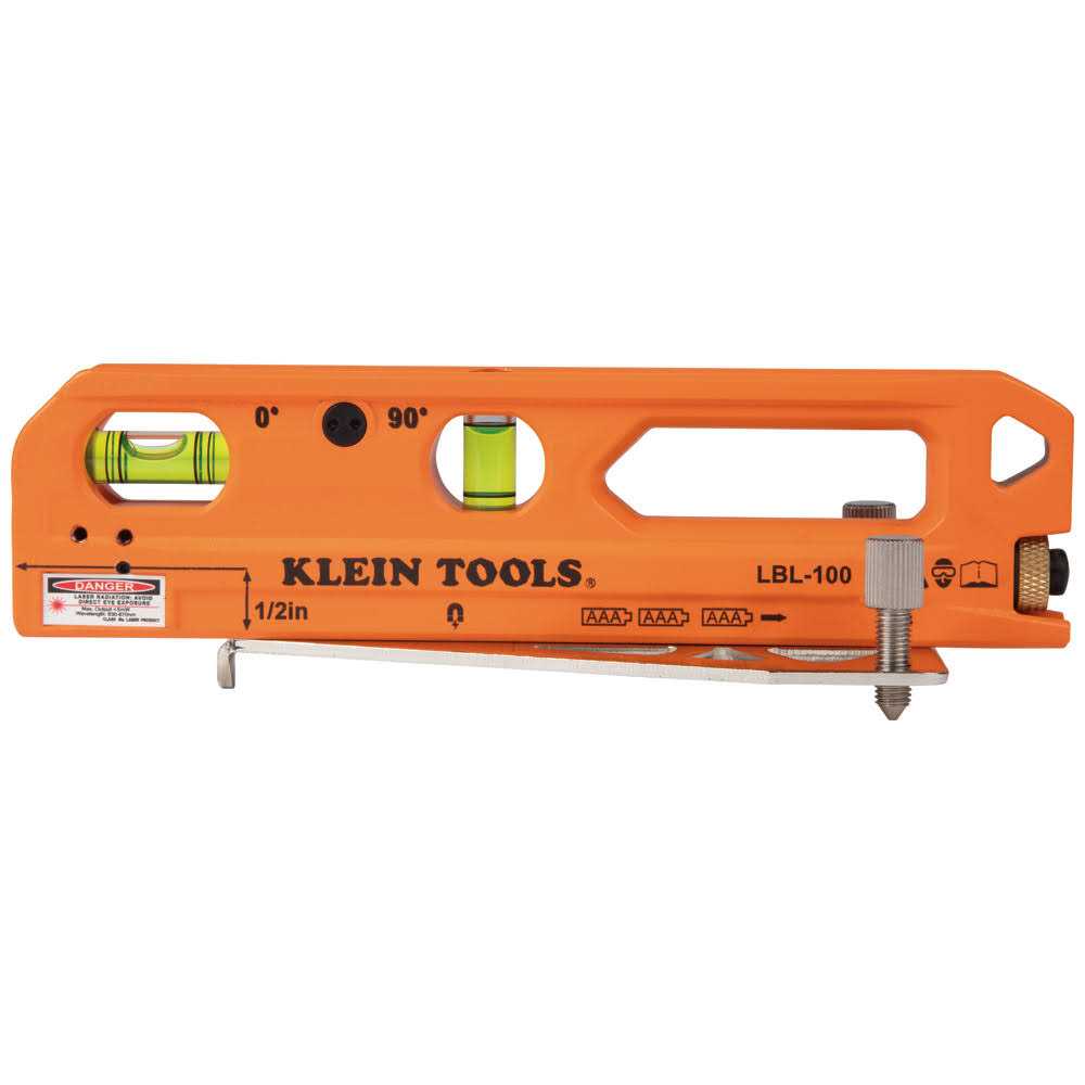 Klein Tools LBL100 Laser Level with Bubble Vials - Image 4