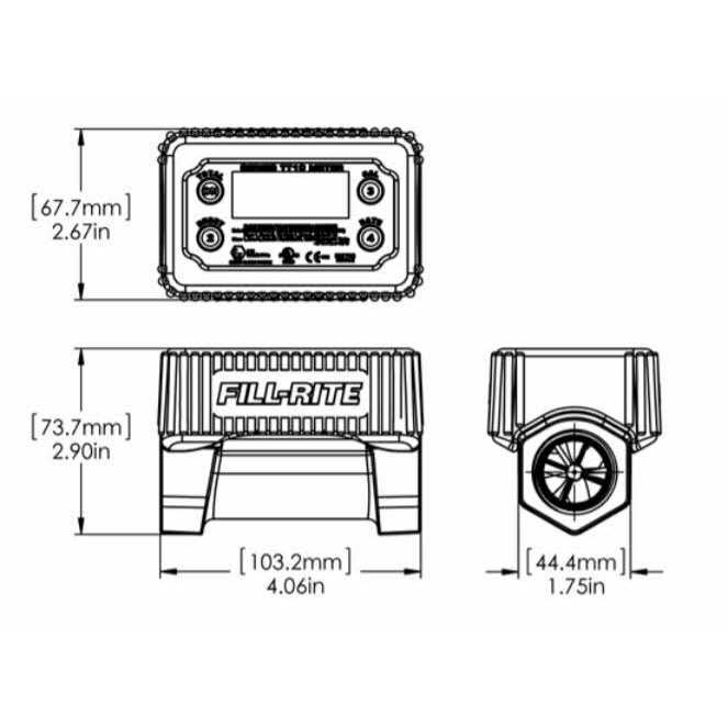 Fill-Rite TT10AB In-Line Digital Turbine Meter - Image 5