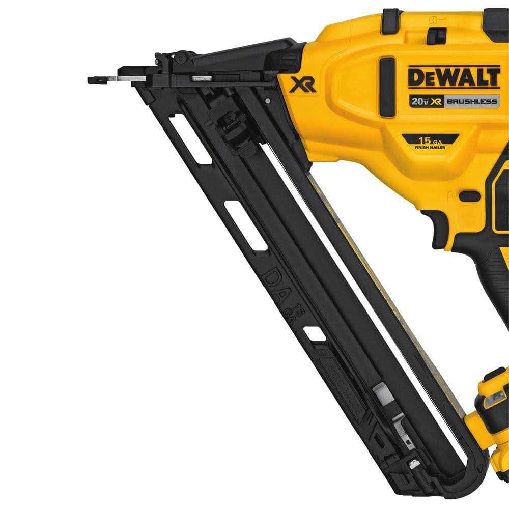 DEWALT 20V MAX XR 15-Gauge Cordless Angled Finish Nailer and 2 in. x 15-Gauge Angled Finish Nails - Image 5