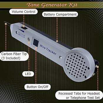 Lunarlipes Tone Generator Kit Wire Tracer Circuit Tester Tone Tracing Probe Kit - Image 3