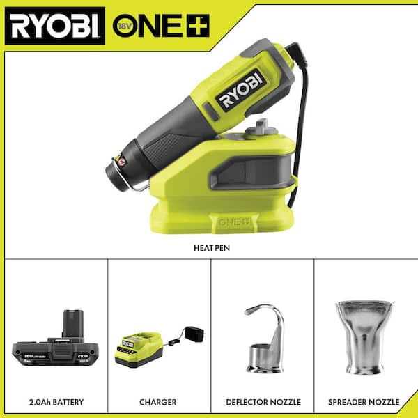 RYOBI ONE+ 18V Cordless Heat Pen Kit with 2.0 Ah Battery, Charger, and ONE+ 18V 4.0 Ah Lithium-Ion Battery - Image 3