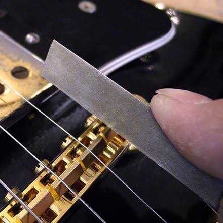 StewMac Gauged Nut Slotting File Set for Electric Guitar - Image 3