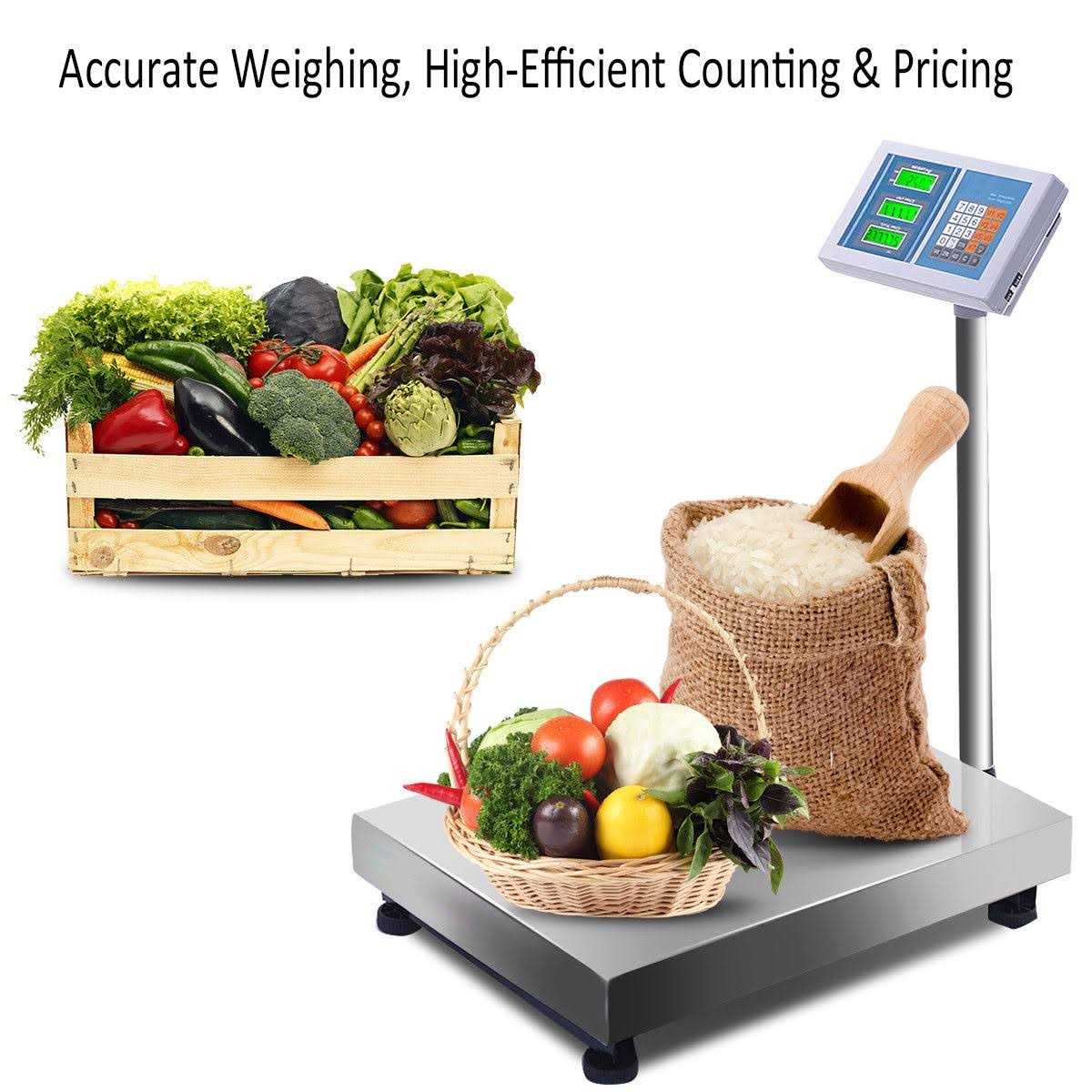 Costway 660 lbs Weight Computing Digital Floor Platform Scale - Image 4