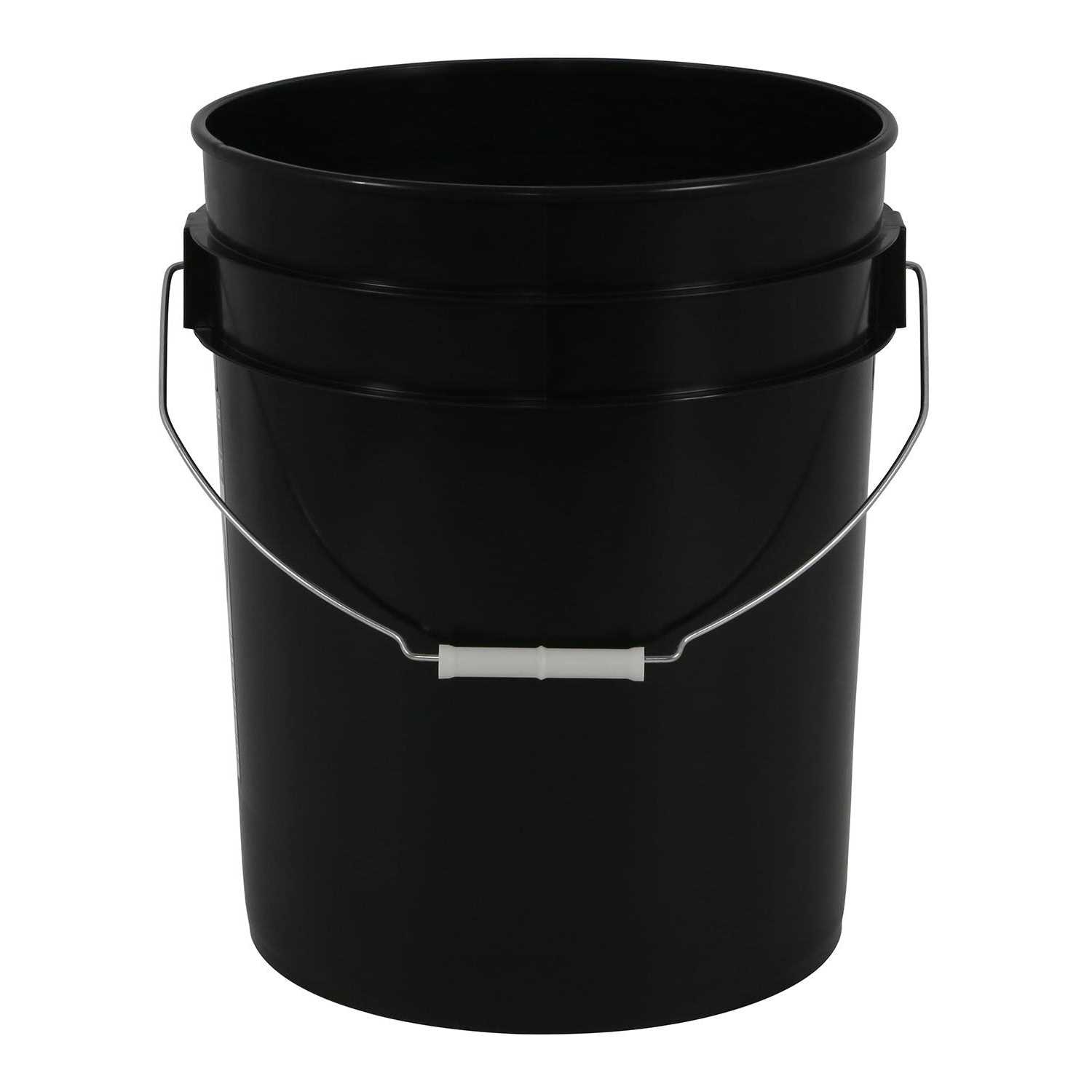 Leaktite Black Plastic Bucket 5 Gallon