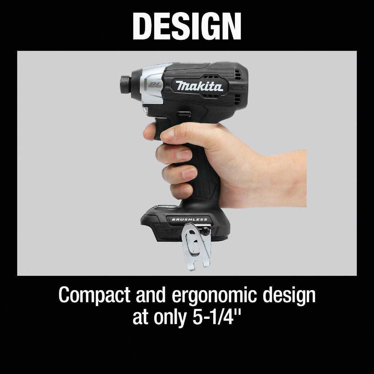 Makita XDT18ZB 18V LXT Sub-Compact Brushless Cordless Impact Driver - Image 3