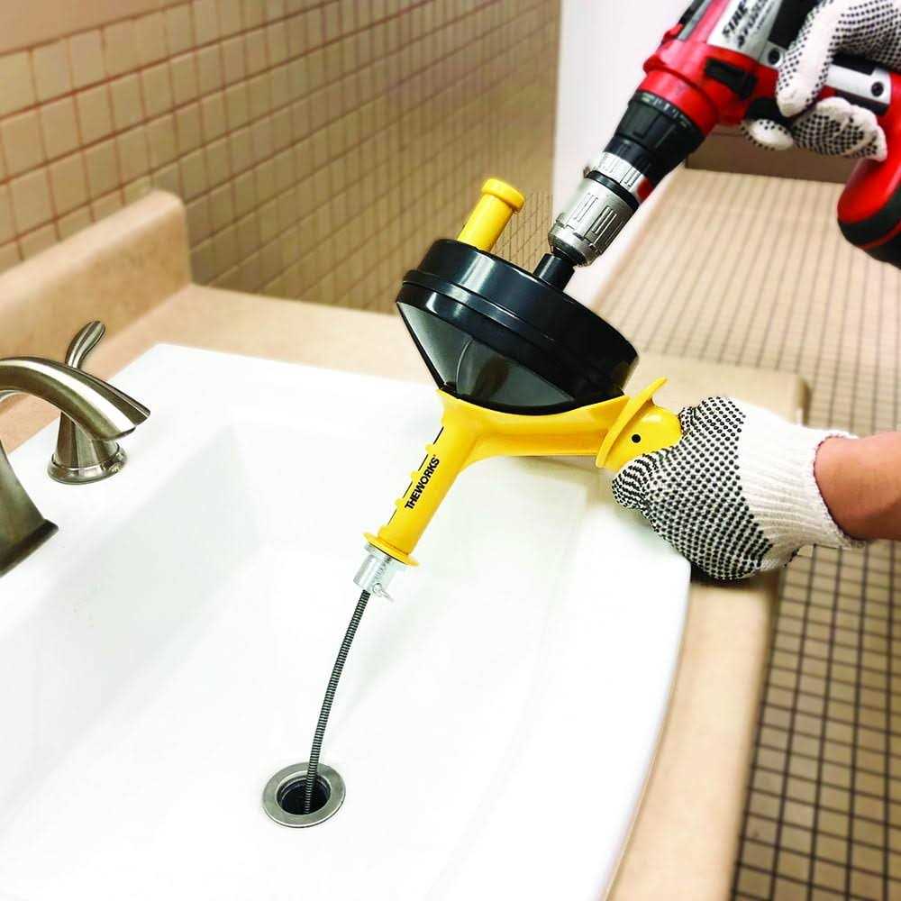 THEWORKS 1/4 in. x 25 ft. Power Drum Auger PL171214 - Image 3