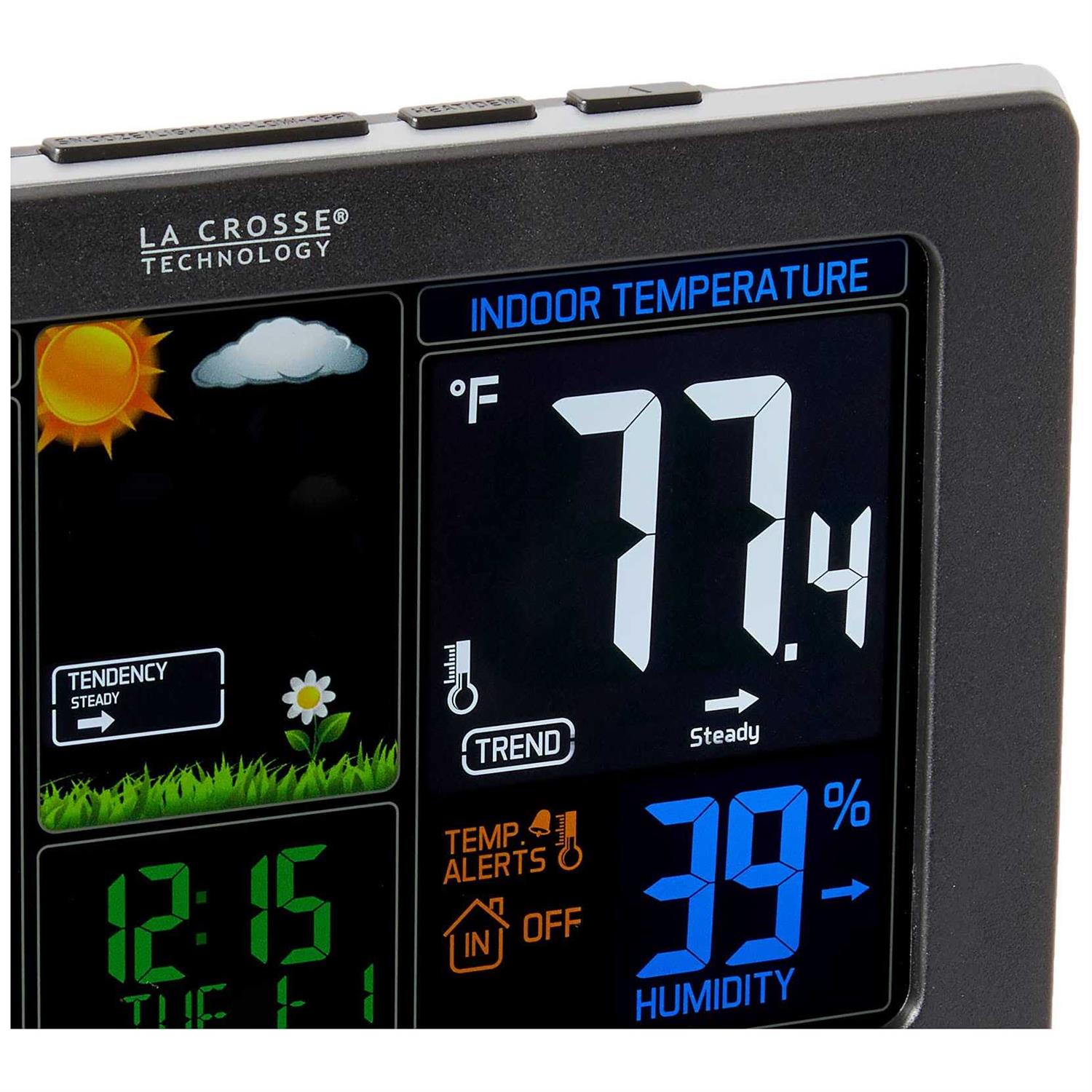 La Crosse Technology 308-1414b-int Wireless Atomic Digital Color Forecast Station with Alerts - Image 3
