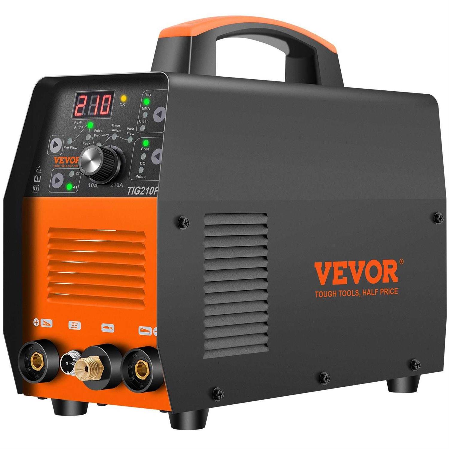 VEVOR 3 in 1 TIG Welder HF TIG ARC Clean Welding Machine 210Amp with Pulse & Torch DHJSHHDQXMCMC7DWLV5 - Image 5