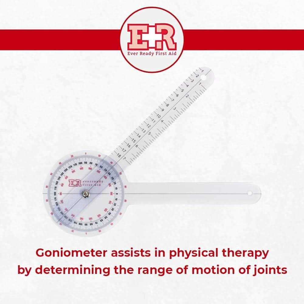 Ever Ready First Aid Plastic Goniometer 360 Degree ISOM - Image 2