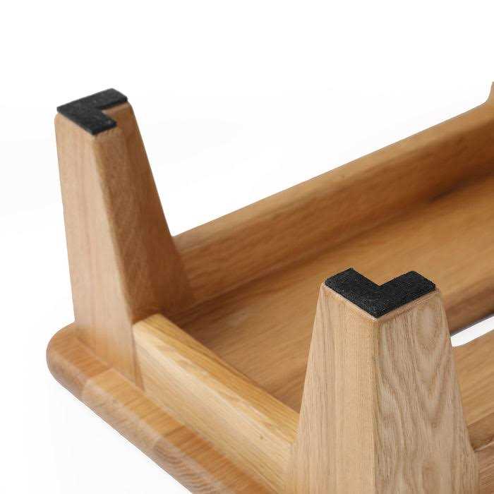 CONSDAN Step Stool for Bed USA Grown Oak,Wooden Step Stool for Adults - Image 5