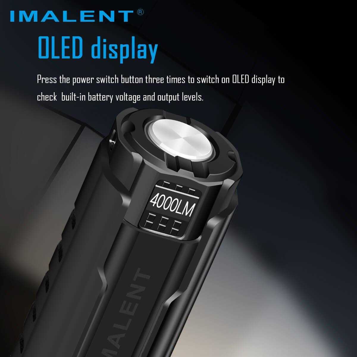 IMALENT LD70 EDC Flashlight LED Rechargeable Torch Powerful Flashlight 4000 Lumens with Cree XHP70.2 LED - Image 5