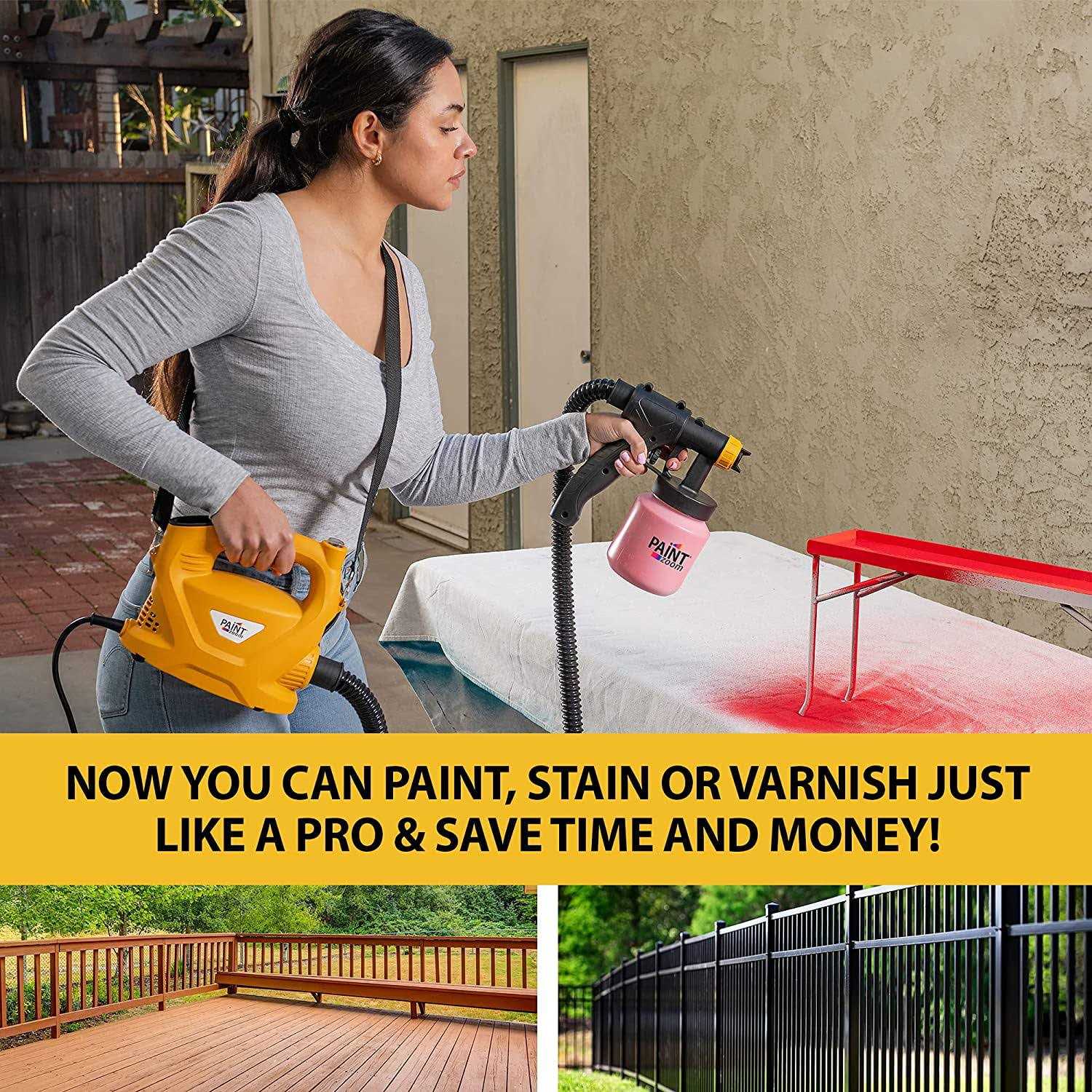 Paint Zoom Deluxe 3000 Series 30 oz. Paint Containers Handheld HVLP Paint Sprayer - Image 5