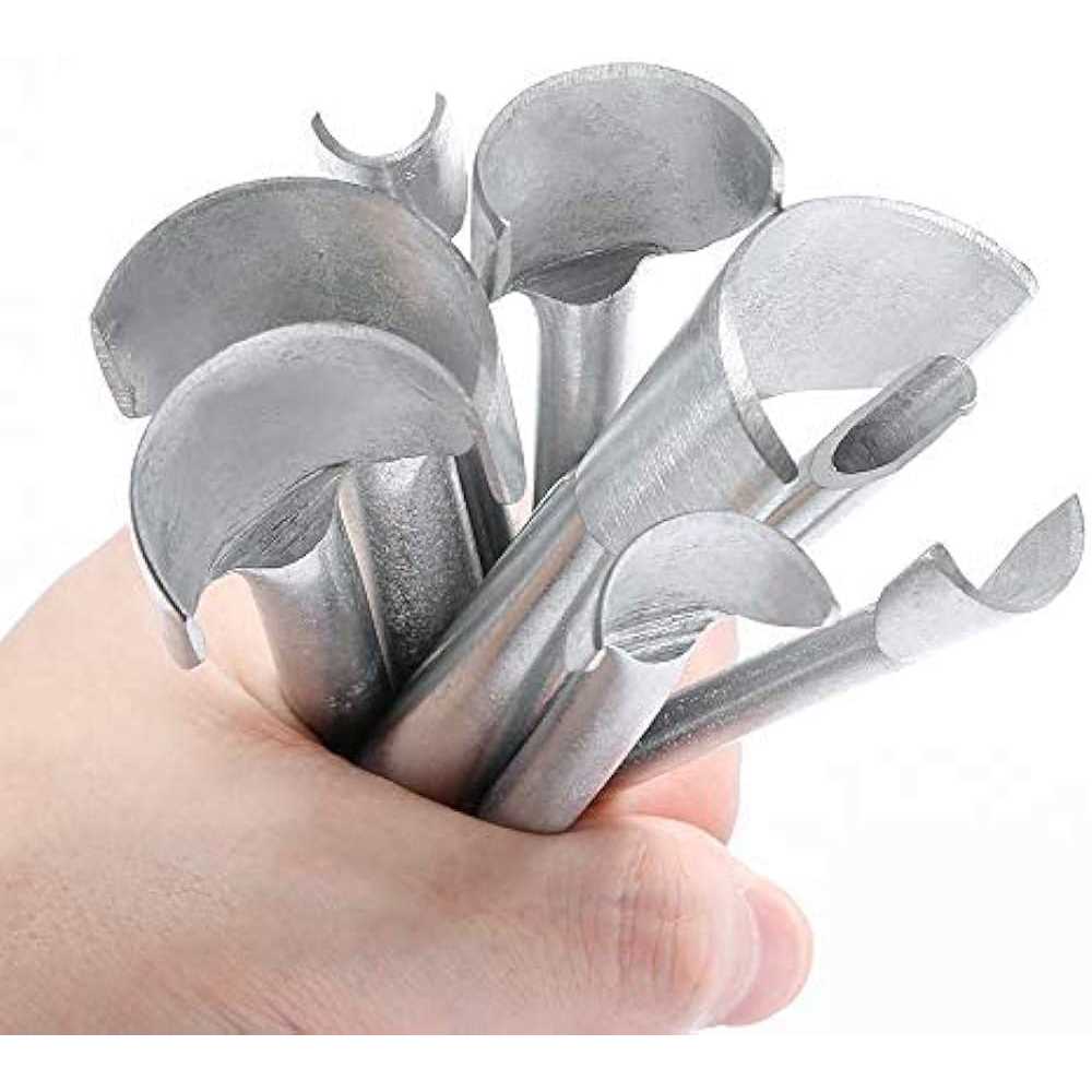 Caydo 8 Pieces Leather Tools Craft Half-Round Cutter Punch for Crafting Strap Belt, Wallet and Bag - Image 5